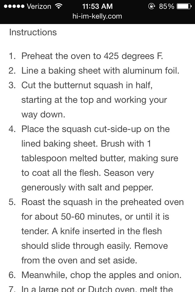 Butternut Squash Soup