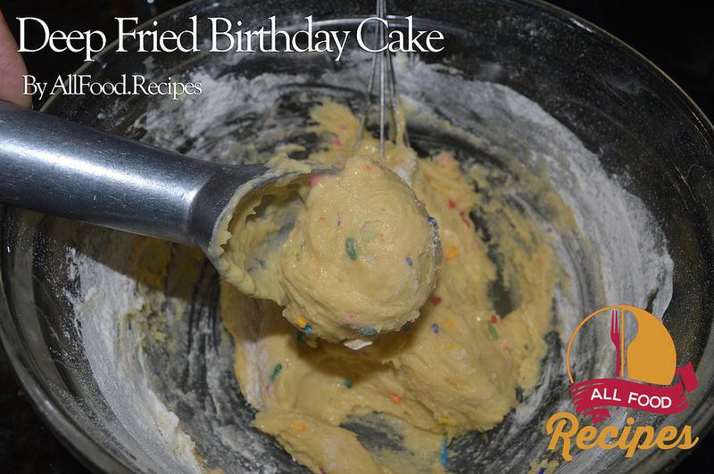 Scoop approx. one tablespoon of the batter and drop it gently into the hot (350 degree) oil… - 