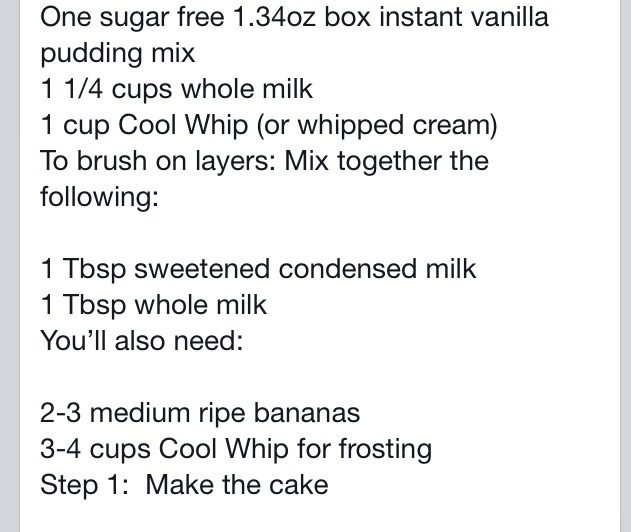 Banana Pudding Cake 