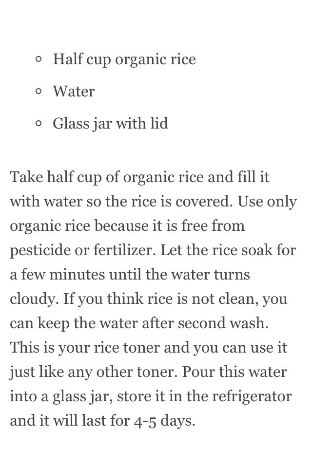 " Rice Water For Beautiful Skin & Hair"😀