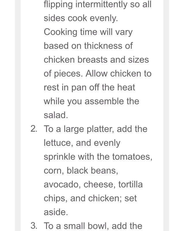 Loaded Chicken Taco Salad with Creamy Cilantro Lime Dressing 