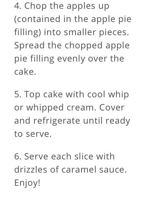 Caramelized Apple Poke Cake