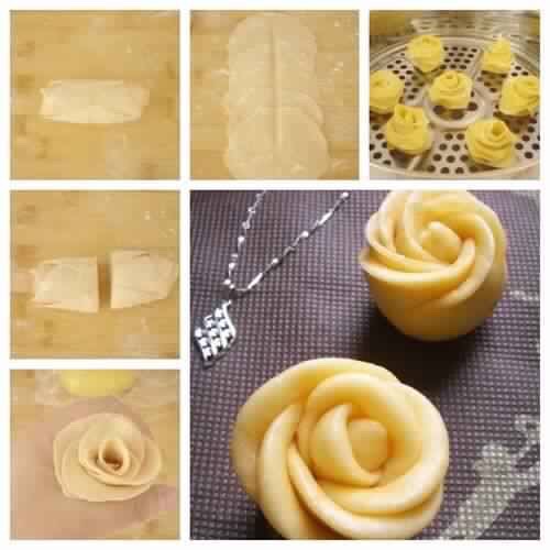 Rose dinner rolls. Adorn your table with these crowd pleasers. 