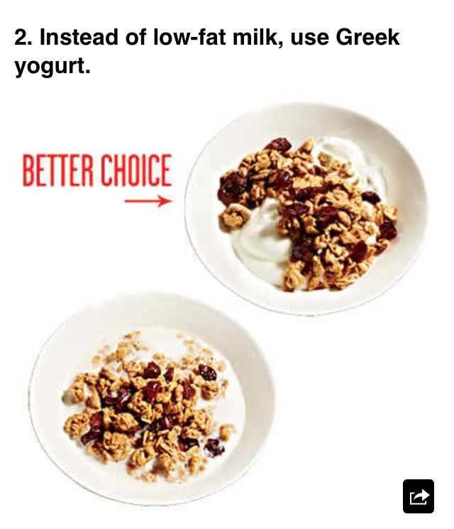 26 Food Swaps To Make You Healthier.. Including Ice Cream!