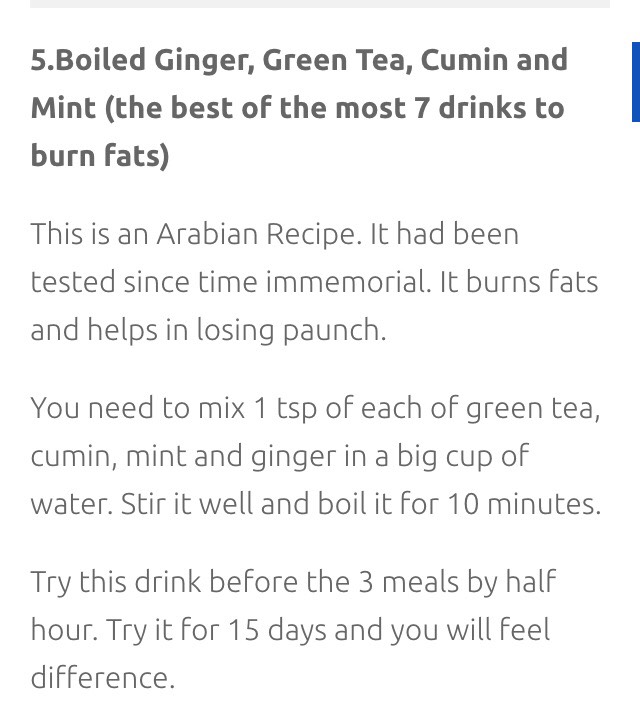 "6 MOST EFFECTIVE DRINKS THAT BURN FATS"