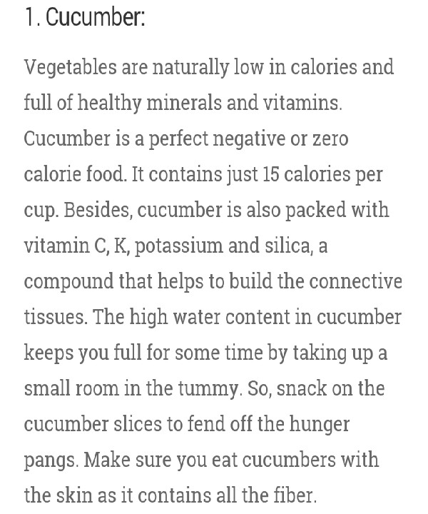 25 Zero Calorie Foods!