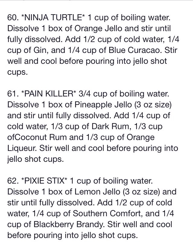70 Jello Shot Recipes 🍸🍹