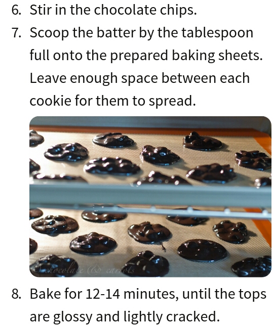{FLOURLESS} FUDGE CHOCLATE CHIP COOKIES (chewy & yummy)