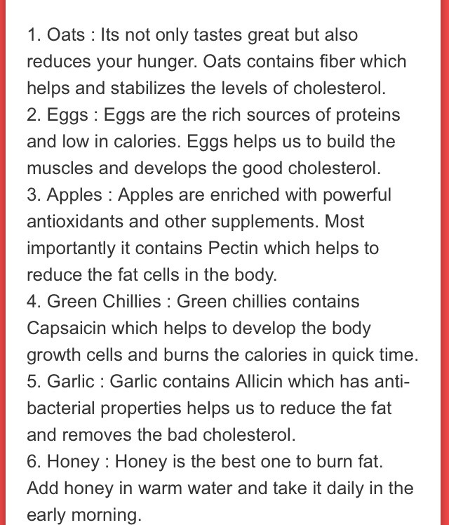 10 Foods That Burn Fat❗️