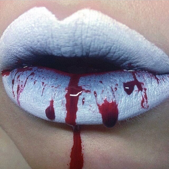 Creepy Halloween Lip Makeup Ideas