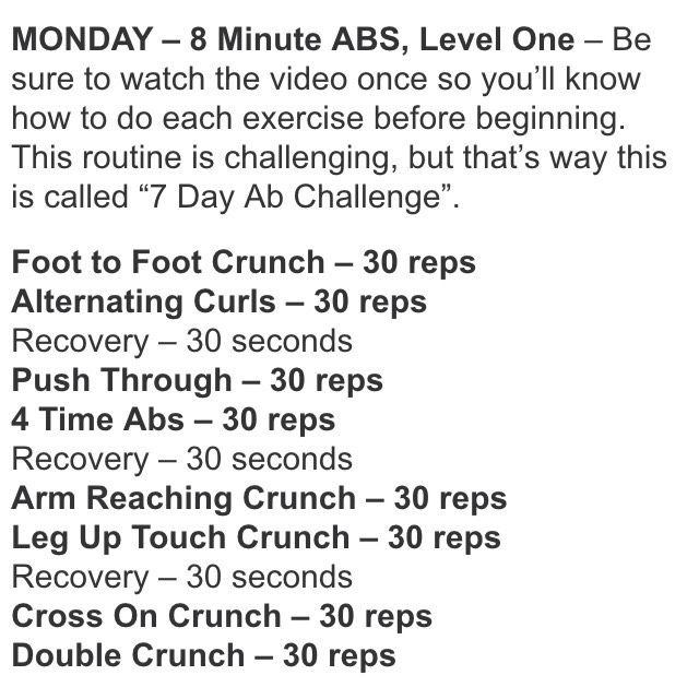Get Abs In Only A Week!