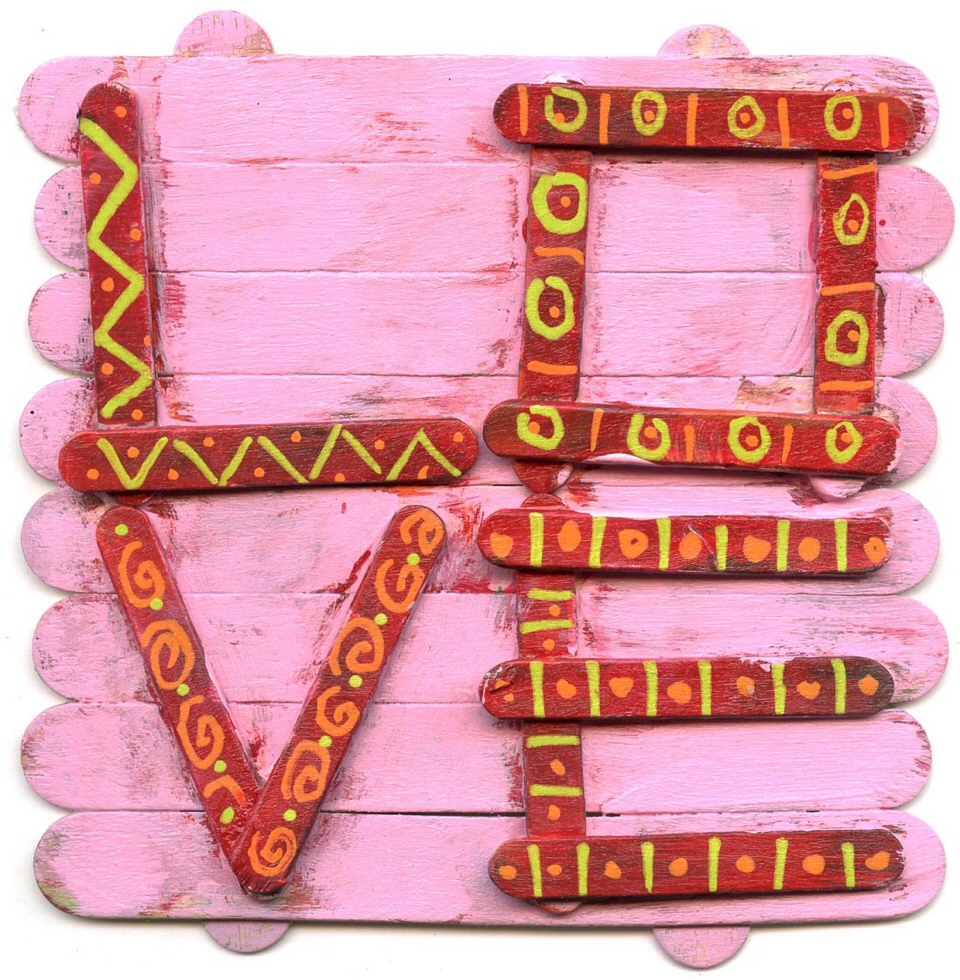 Simples Kids Crafts With Popsicles:)