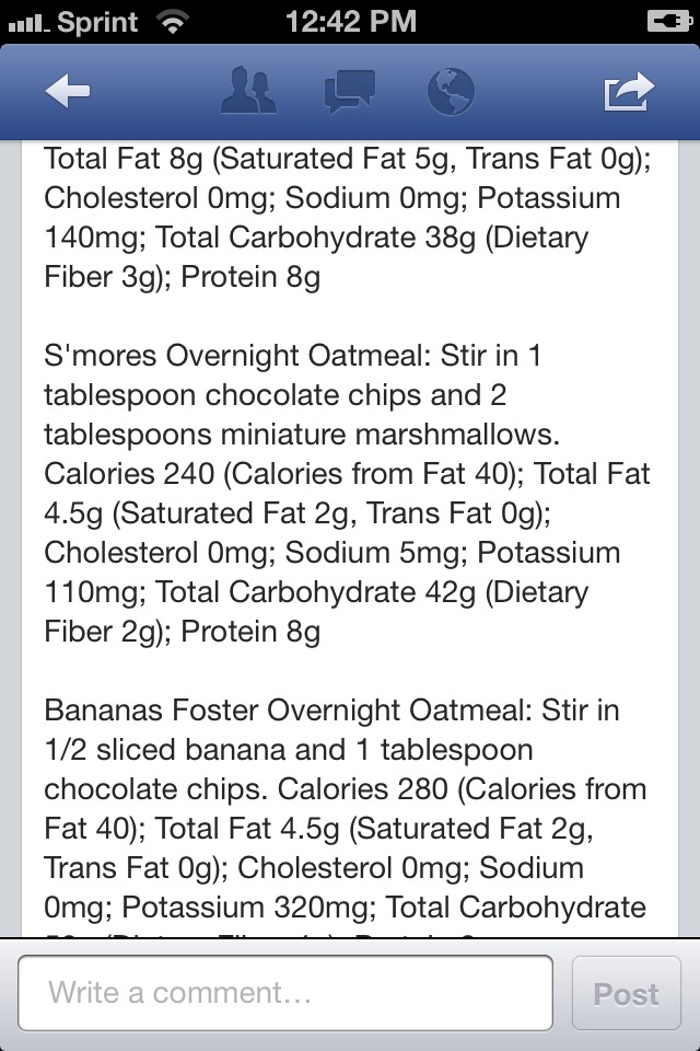 Overnight Oatmeal