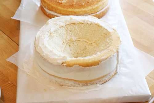 Surprise Heart Cake Tutorial. Includes Recipes For White Cake, Red Velvet Cake And White Frosting.