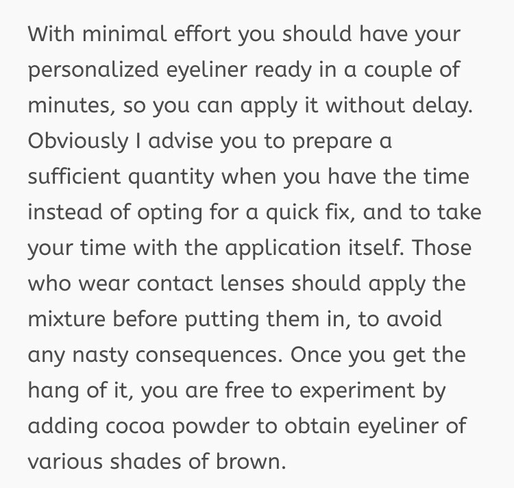 Homemade Natural Eyeliner!!! 