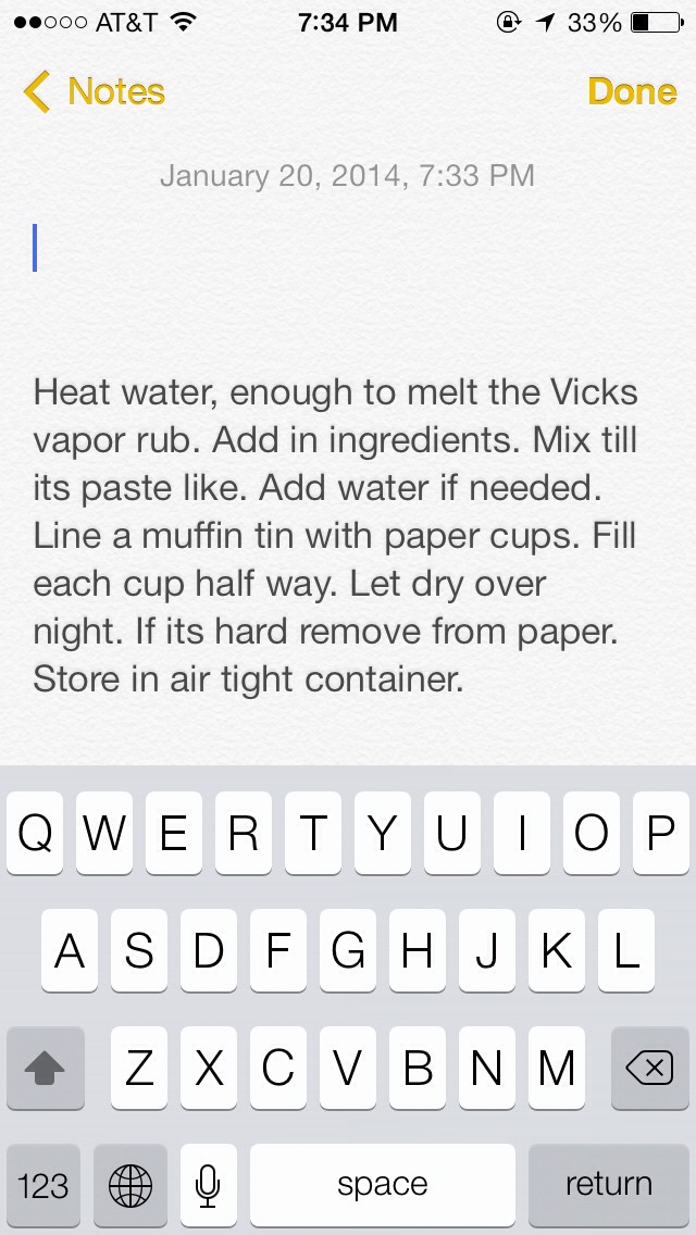 DIY~Vicks Shower