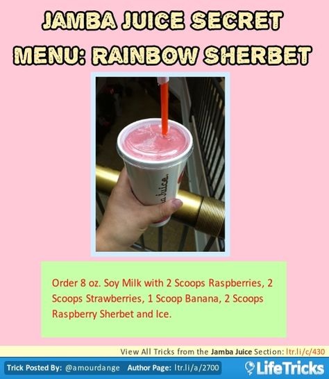 💟✨Jamba Juice Secret Menu & How To Order/ Make Them✨💟