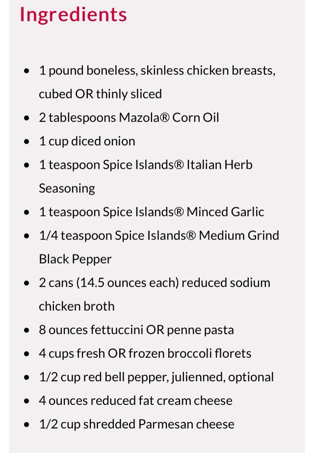 💥Chicken And Broccoli Fettuccine Dinner💥
