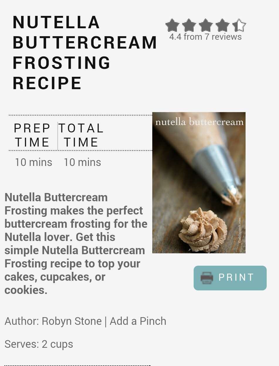 Nutella Buttercream Frosting 😊🙌 
