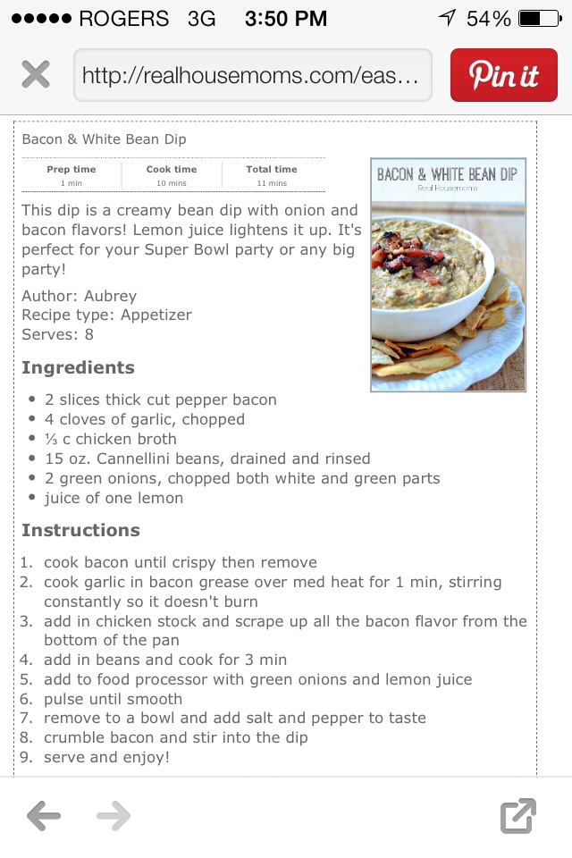 Bacon And White Bean Dip