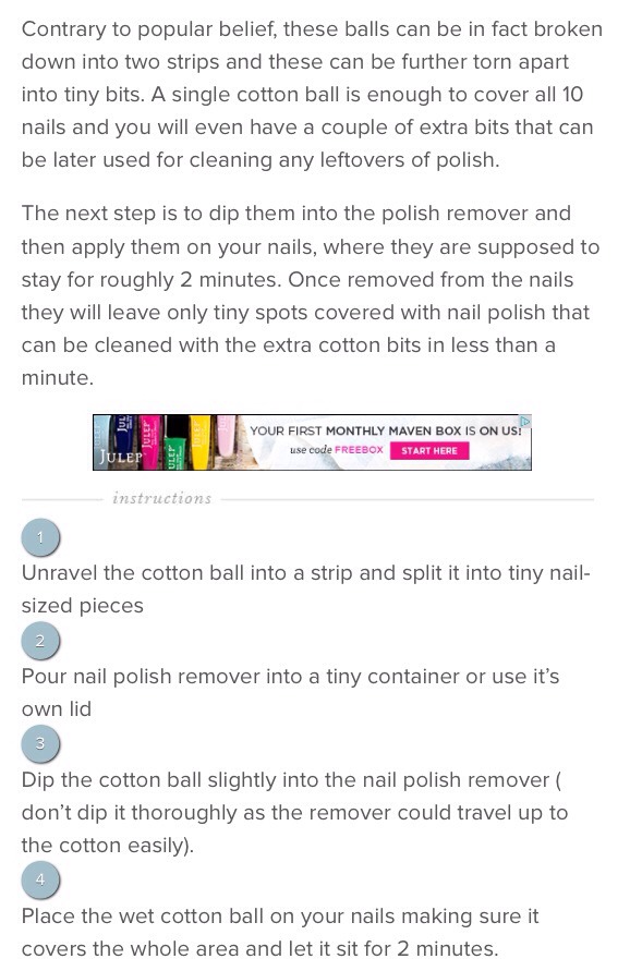 5 Minute Nail Polish Removal Tutorial😍😎😉