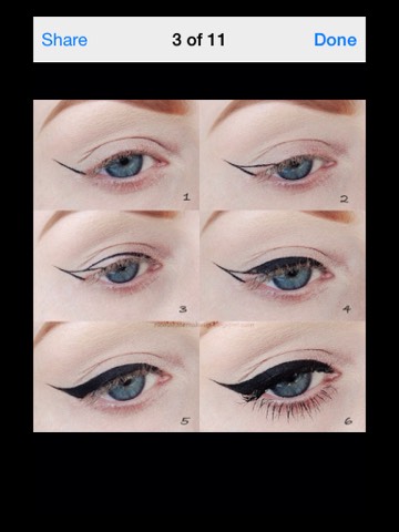 Pin up eyeliner💞