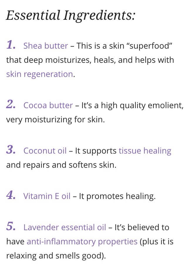 Easy Homemade Stretch Mark Cream