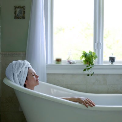 Take an early soak! Like to unwind in the tub before you snooze? Surprisingly, a hot bath might make it harder for you to drift off.