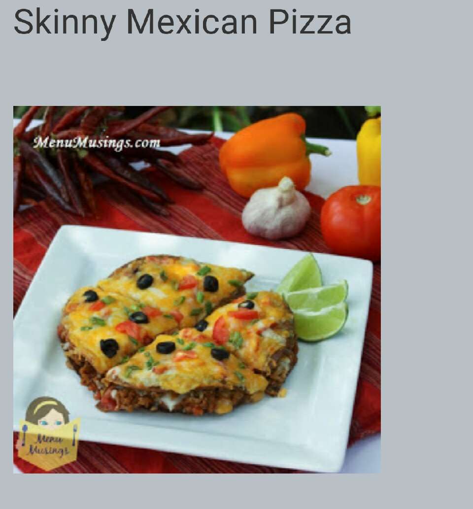 Skinny Mexican Pizza!