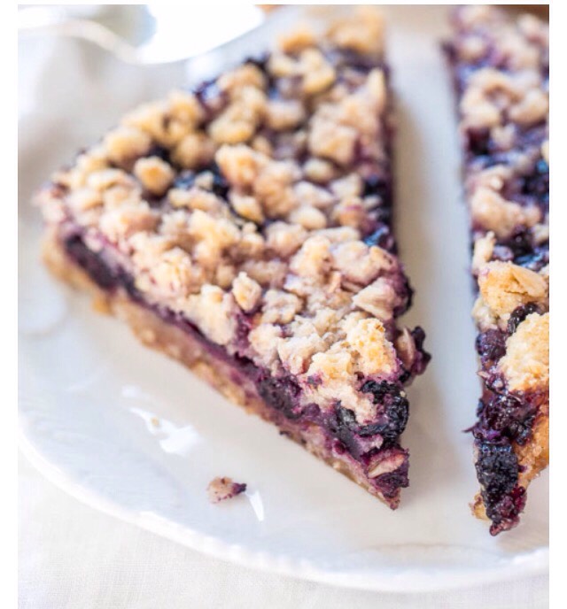 Blueberry Oatmeal Crumble Bars