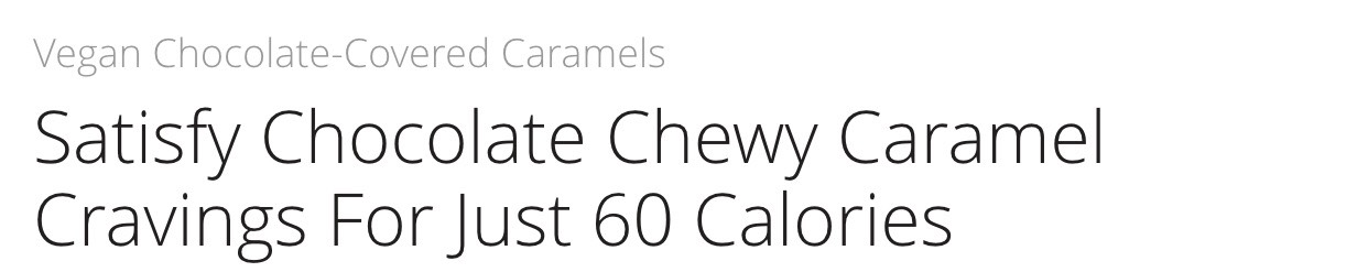 Satisfy Chocolate Chewy Caramel Cravings For Just 6⃣0⃣ Calories. 🍫