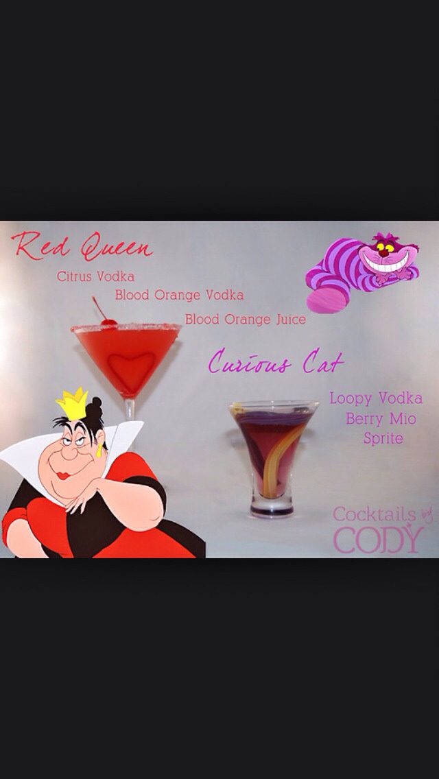 Disney Inspired Cocktail Drinks. Created By Cocktails By Cody. 