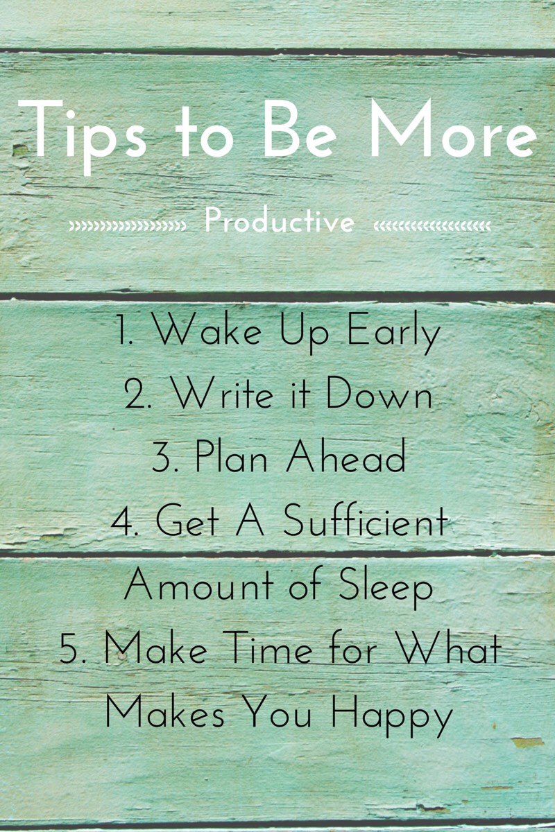 How To Have A Productive Day/life 💕🎀 