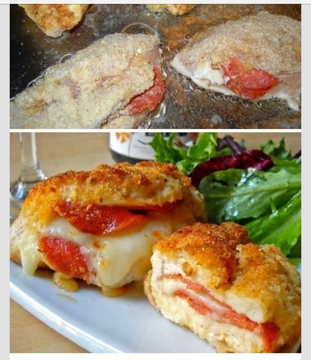 👍Pepperoni Stuffed Chicken👍