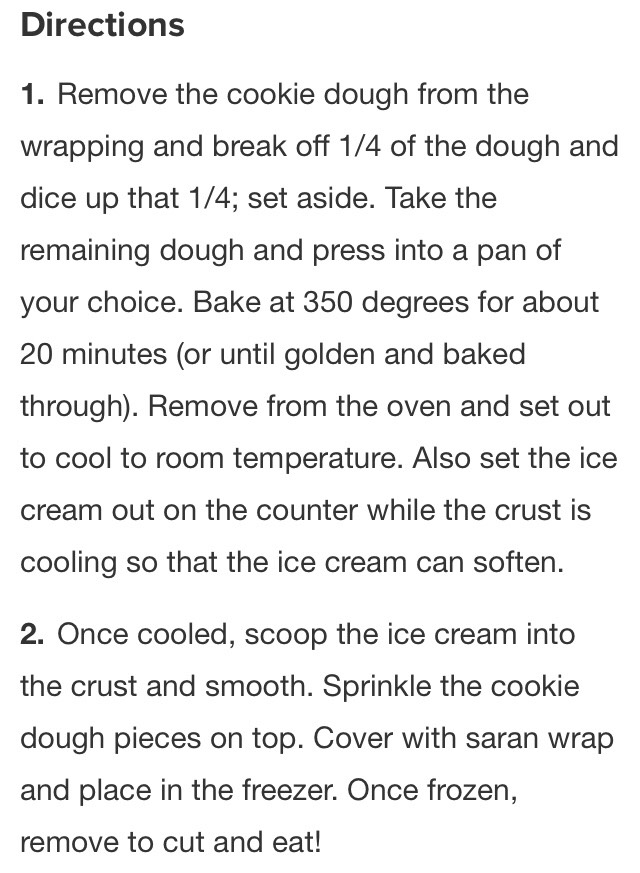 Cookie Dough Ice Cream Cake 