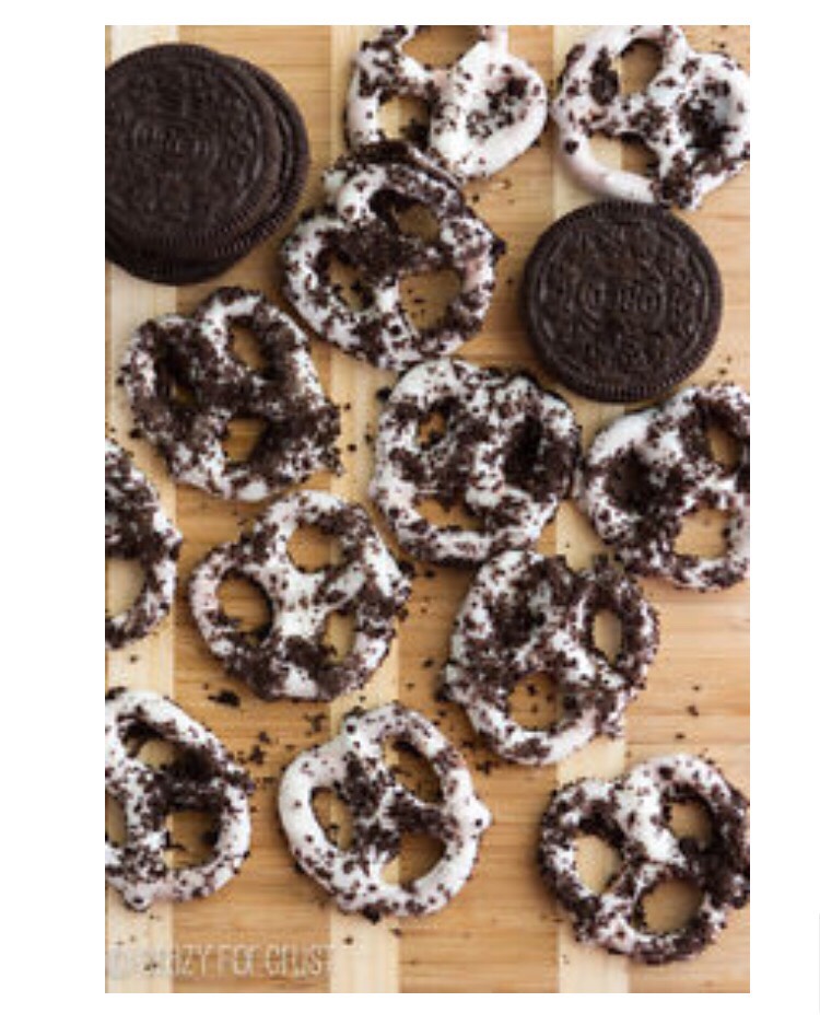 Oreo White Chocolate Pretzels.