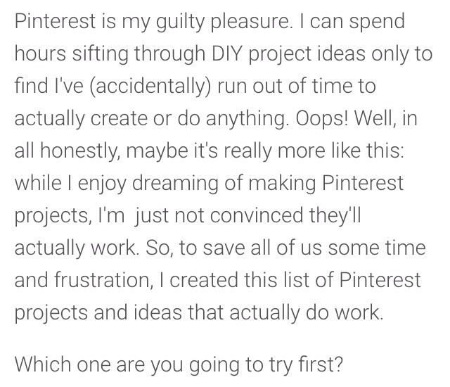 15 Pinterest Projects That Actually Work!