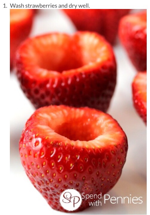🍓 Chocolate Cheese Cake Stuffed Strawberries.🍓