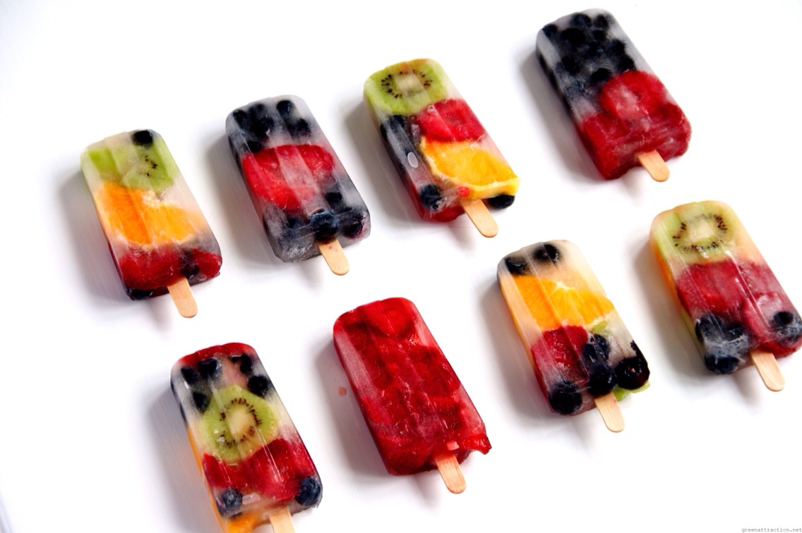 Fresh Fruit Popsicles