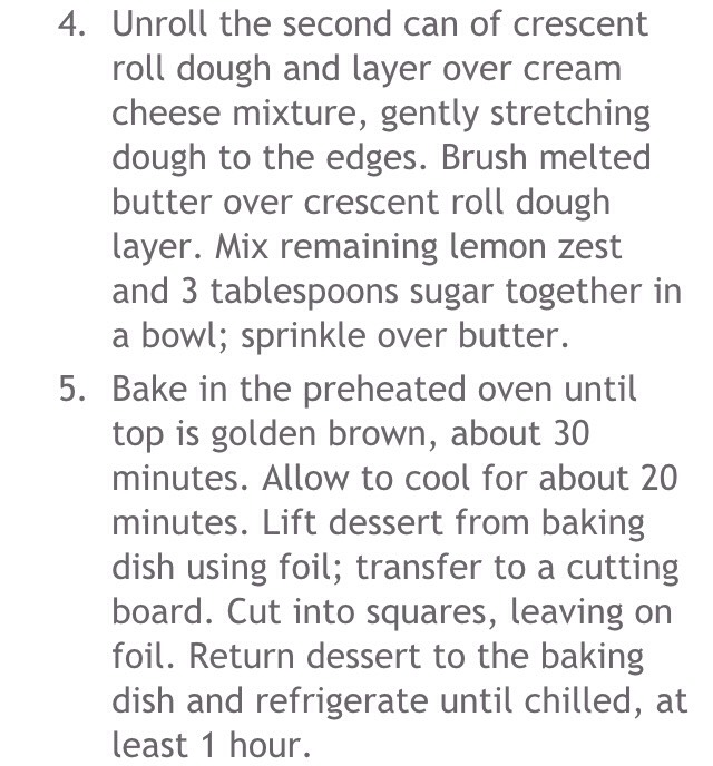 Lemon Cream Cheese Bars