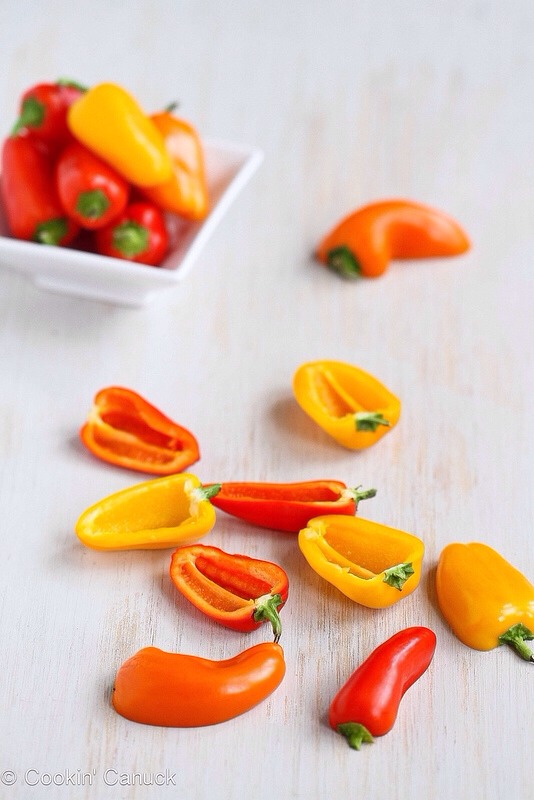 Mini Grilled Stuffed Peppers With Sausage & Basil