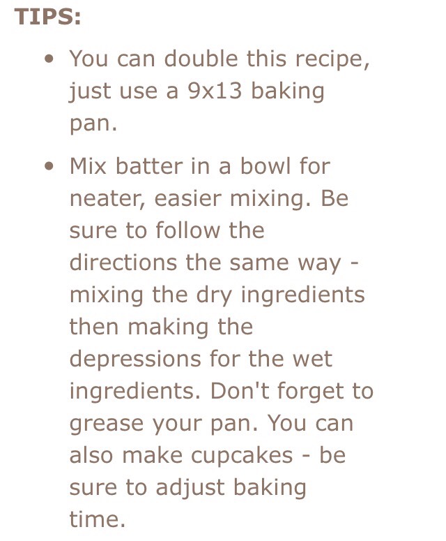 Chocolate Crazy Cake!