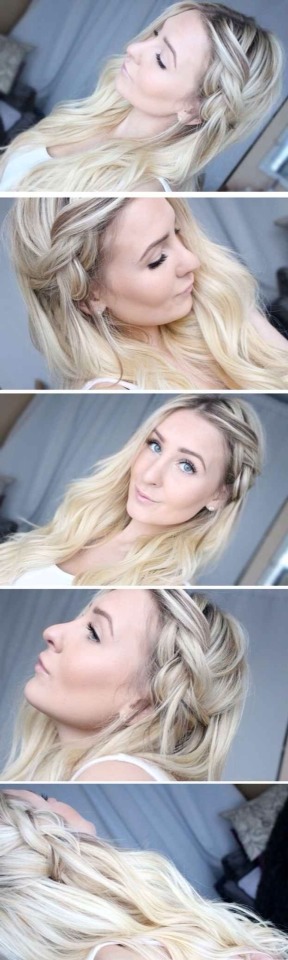 Works best on dirty hair! Make sure to use a ton of hairspray!