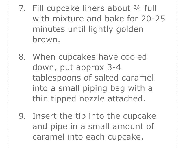 SALTED CARAMEL CUPCAKES!