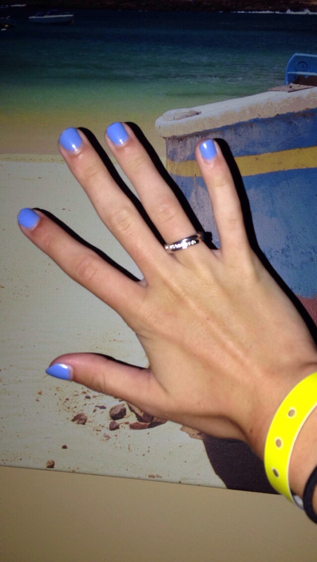 Nail polish is a must have! There are so many different styles and arts to try out ( see my last post;super cool!), however just a simple shade can be effective and create a more feminine, glam look! I used Barry M gel nail polish in a light blue shade here!