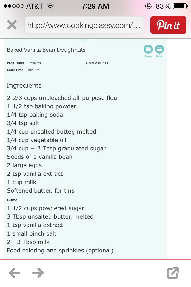 Baked Vanilla Bean Doughnuta