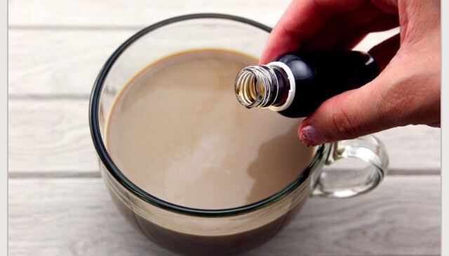 get your milk steamed, then pour it into the mixture.