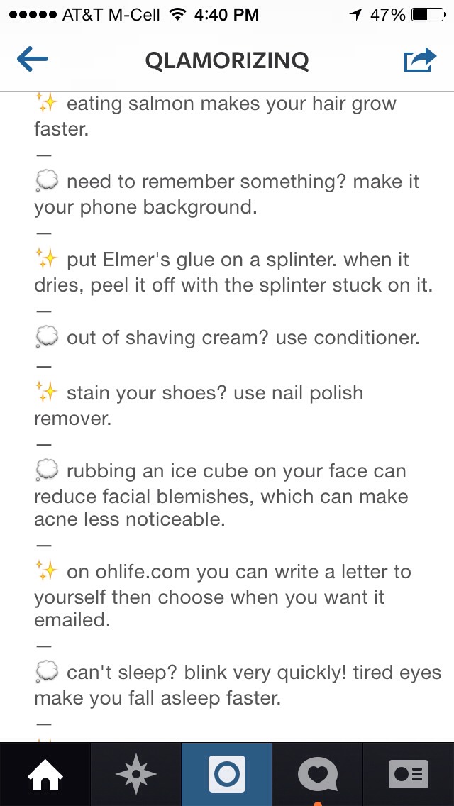 Life hacks