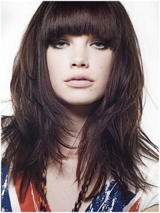 Simple Bangs Hairstyles For Medium Length Hair