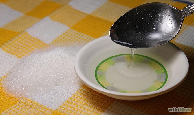 1.Get 2 tablespoons of sugar and 2 tablespoons of water.
2.Stir so it's like a thin paste and add 1 more tablespoon of sugar. Stir again.
3.Get your hands wet and pat face.
4.Scoop up the mixture and apply on face. Rub in circular motions for 60 seconds.
5.Rinse off with warm water.